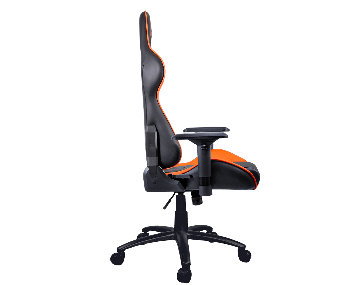 Cougar Armor Svart/Orange - Gamerstol - PU-läder - Upp Till 120 KG