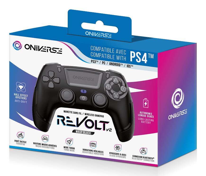 Oniverse - Wireless Controller Revolt V2 BT Wasp - PS4 (Black)