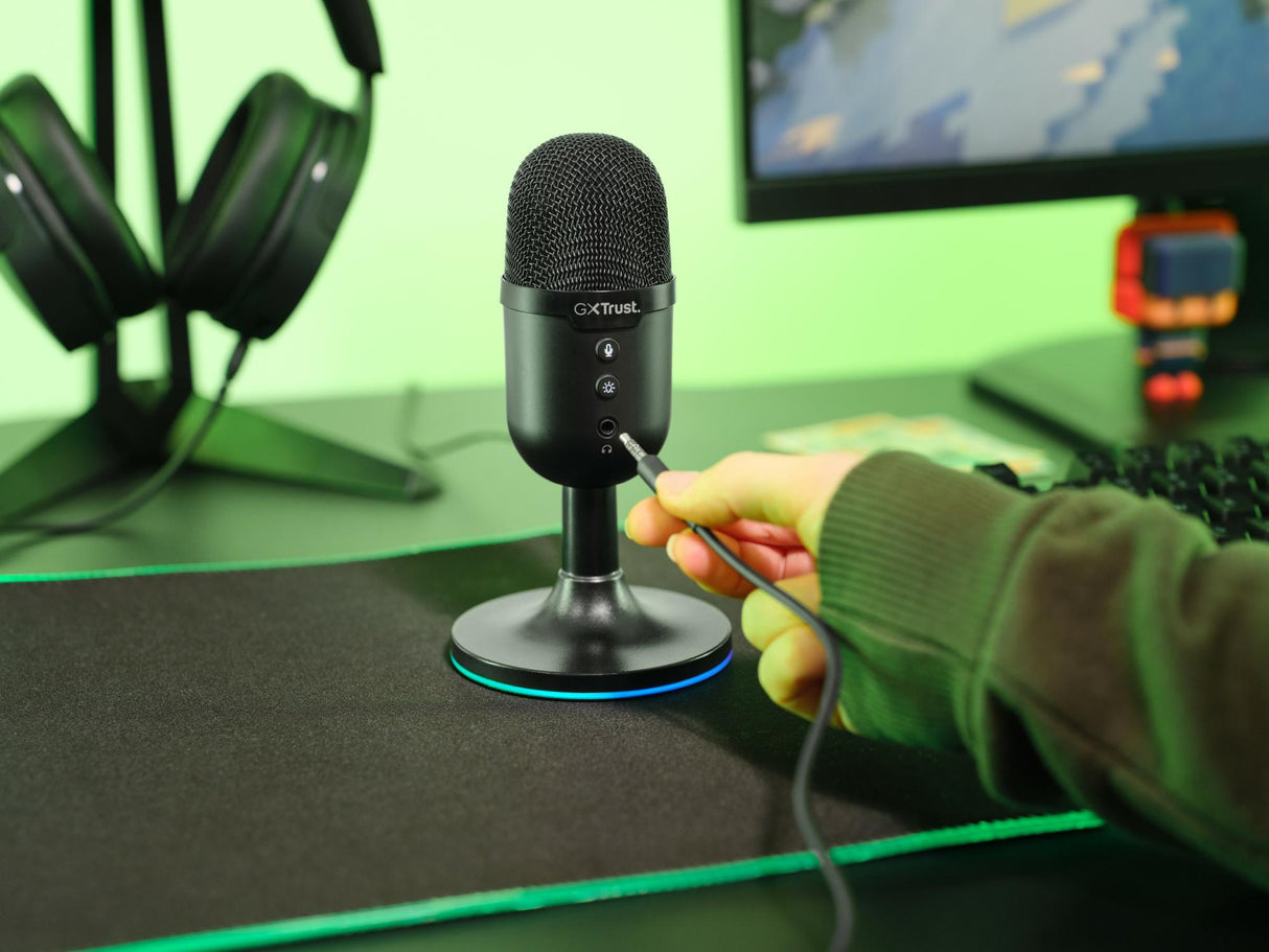 TRUST GXT234 YUNIX USB MICROPHONE - SVART