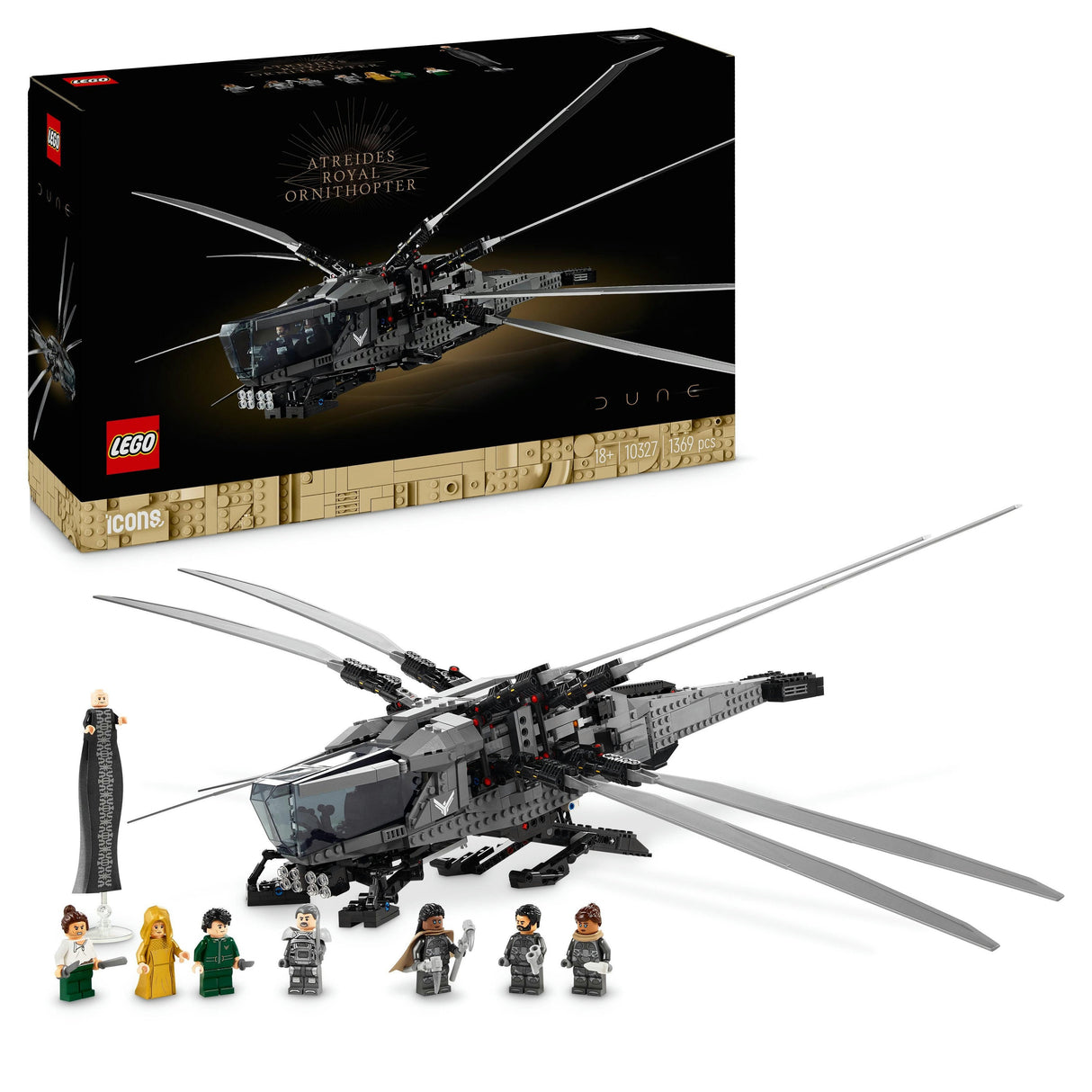 LEGO 10327 Ikoner Dune Atreides Royal Ornithopter, Byggleksakssats