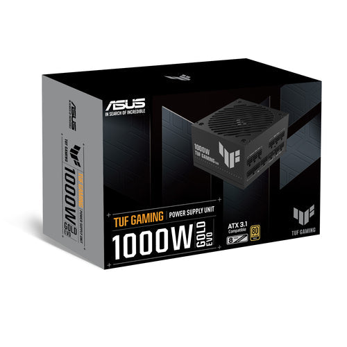 ASUS TUF Gaming 1000W Gold EVO – modulær PSU – emballage