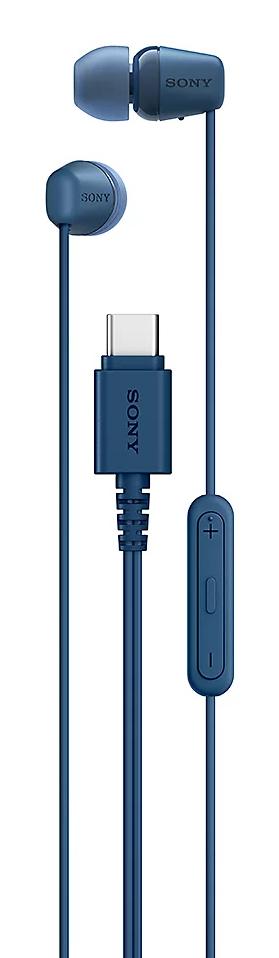Sony IER-EX15C – øretelefoner med USB-C – blå – produktdetalje 2