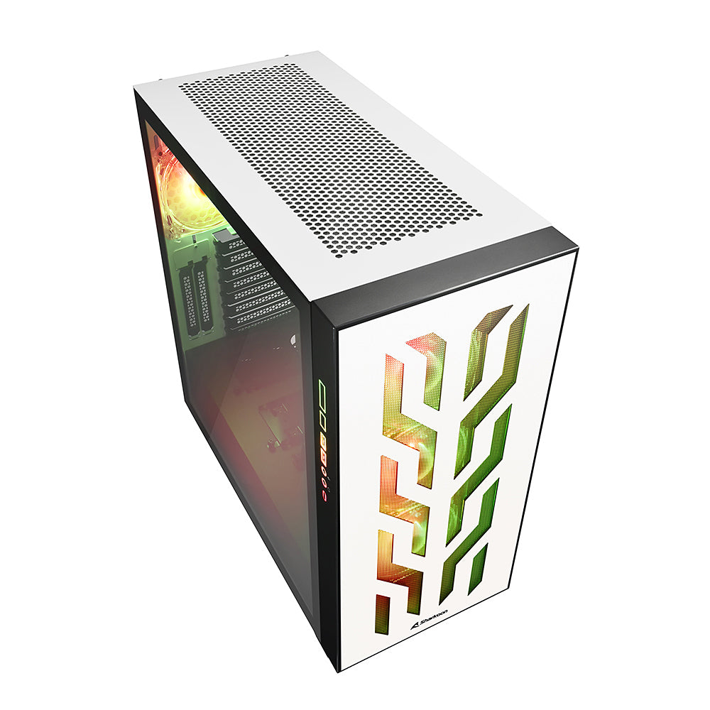Sharkoon ELITE SHARK CA300T, big tower case (white, 2x tempered glass) Sharkoon