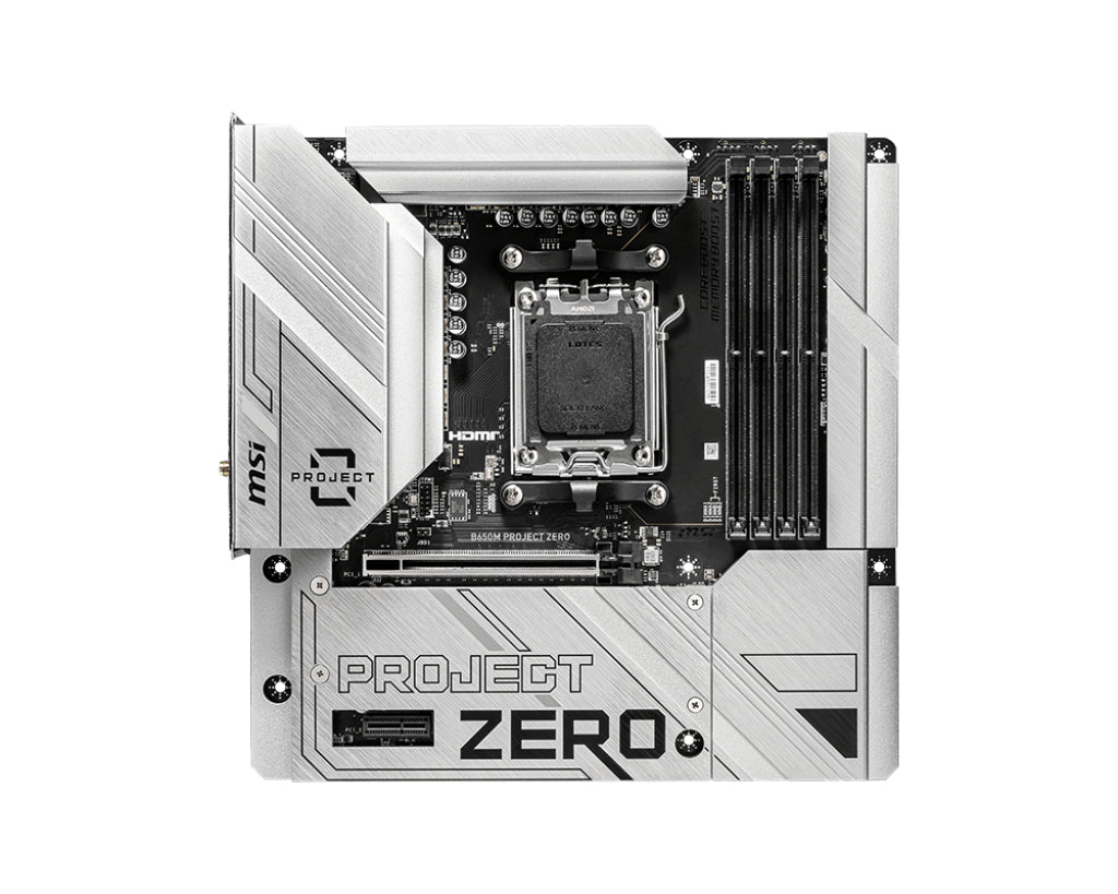 MSI B650M PROJECT ZERO - Sockel AM5 - Moderkort