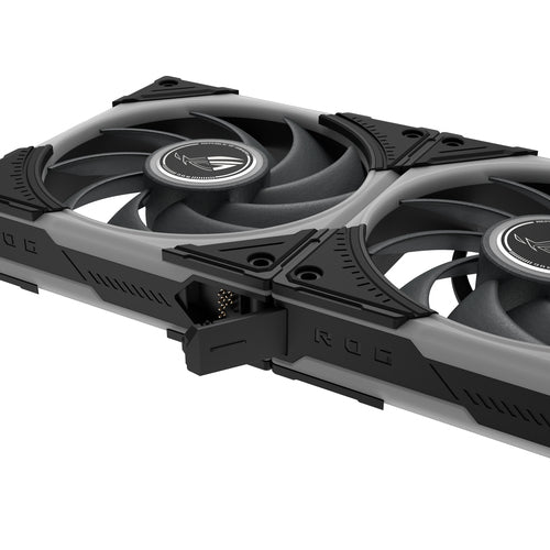 ASUS ROG Eurux GR120 ARGB Fan Single Pack – nærbillede af produktets detaljer (vinkel 3)