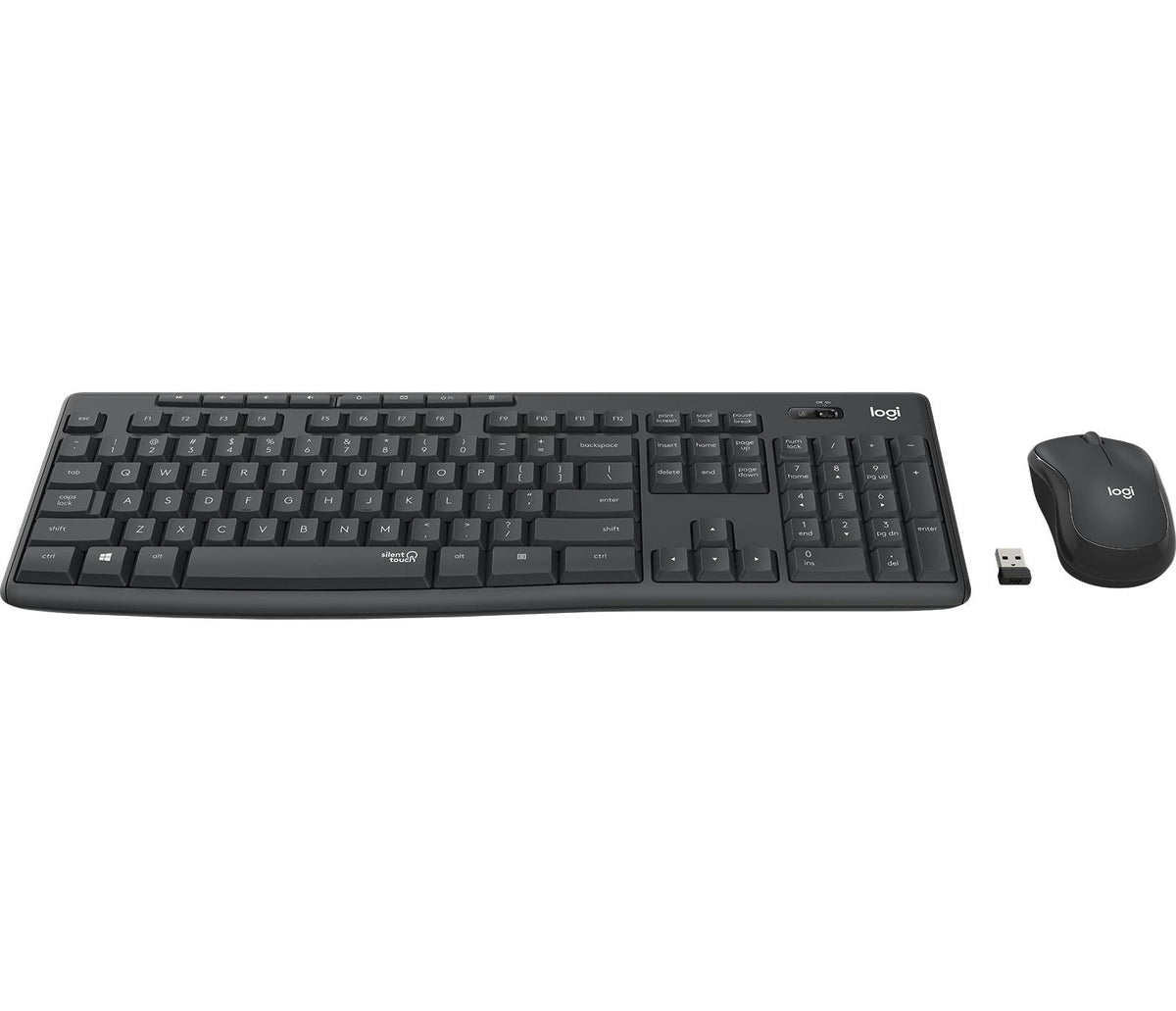Logitech - MK295 Silent Wireless Combo Keyboard & Mouse set - Nordic Layout Logitech