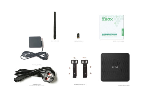 Zotac ZBOX MI668 – kit og tilbehør