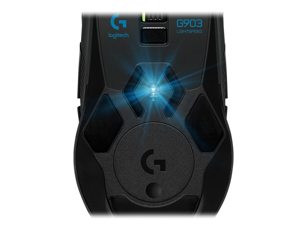 Logitech Wireless Gaming Mouse G903 LIGHTSPEED HERO 16K Sensor Optisk Trådlös Kabel Svart