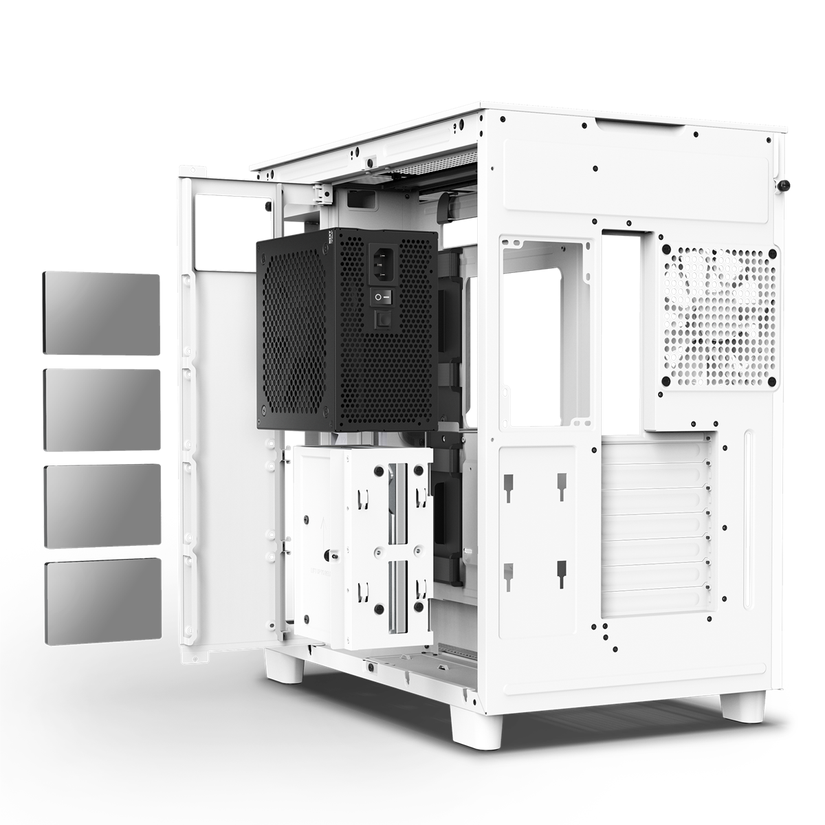 NZXT H9 Flow Vit Dual Chamber Mid Tower Case