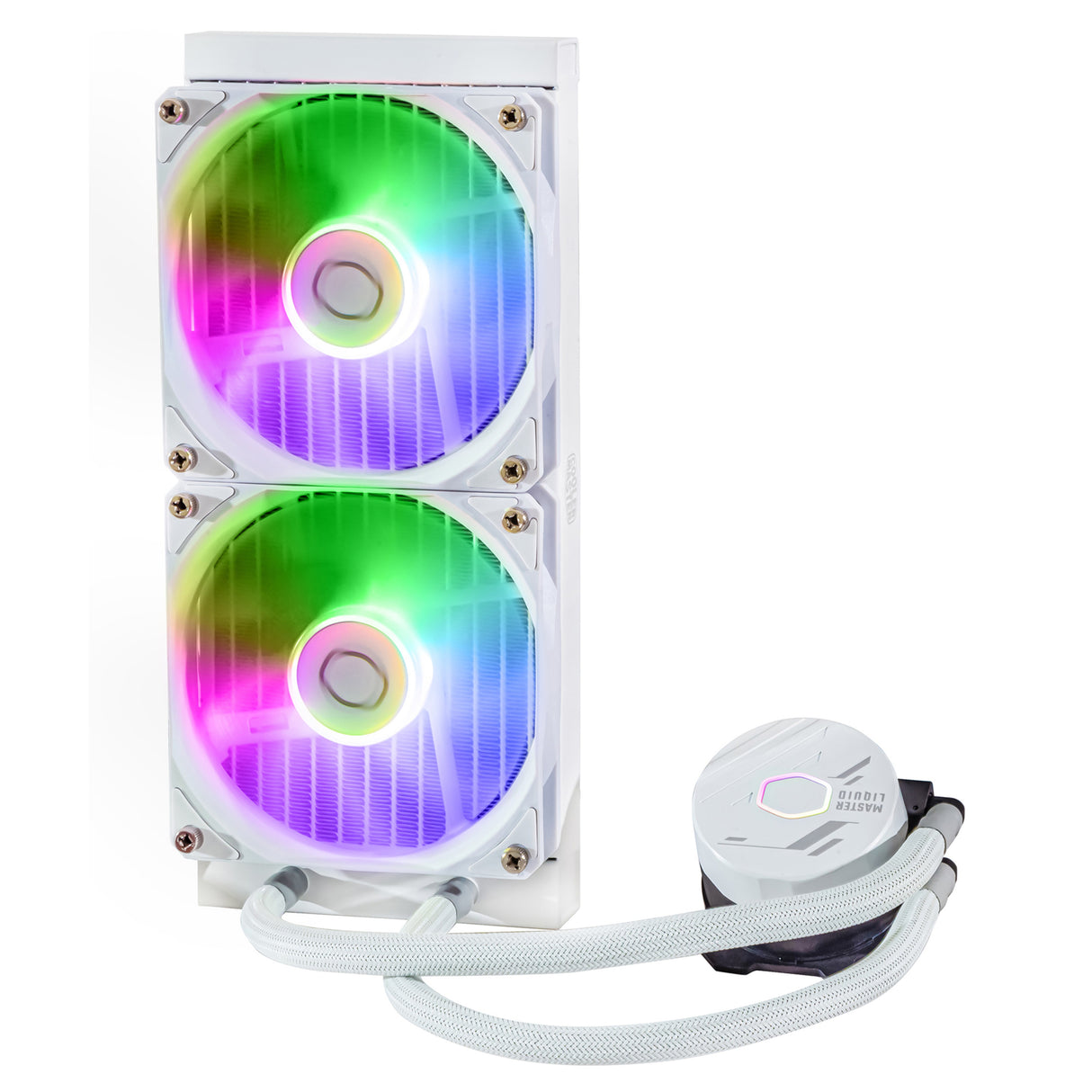 Cooler Master MasterLiquid Lite 240L Core ARGB Processorvätskekylningssystem 1-pack Vit 120 mm