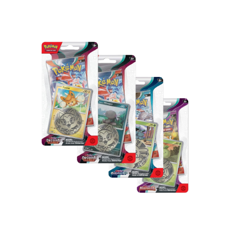 Pokemon Scarlet & Violet – Obsidian Flames - Checklane Blister (4 St)