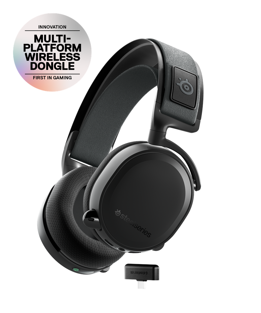 Steelseries - Arctis 7+ Wireless Gaming Headset - Svart