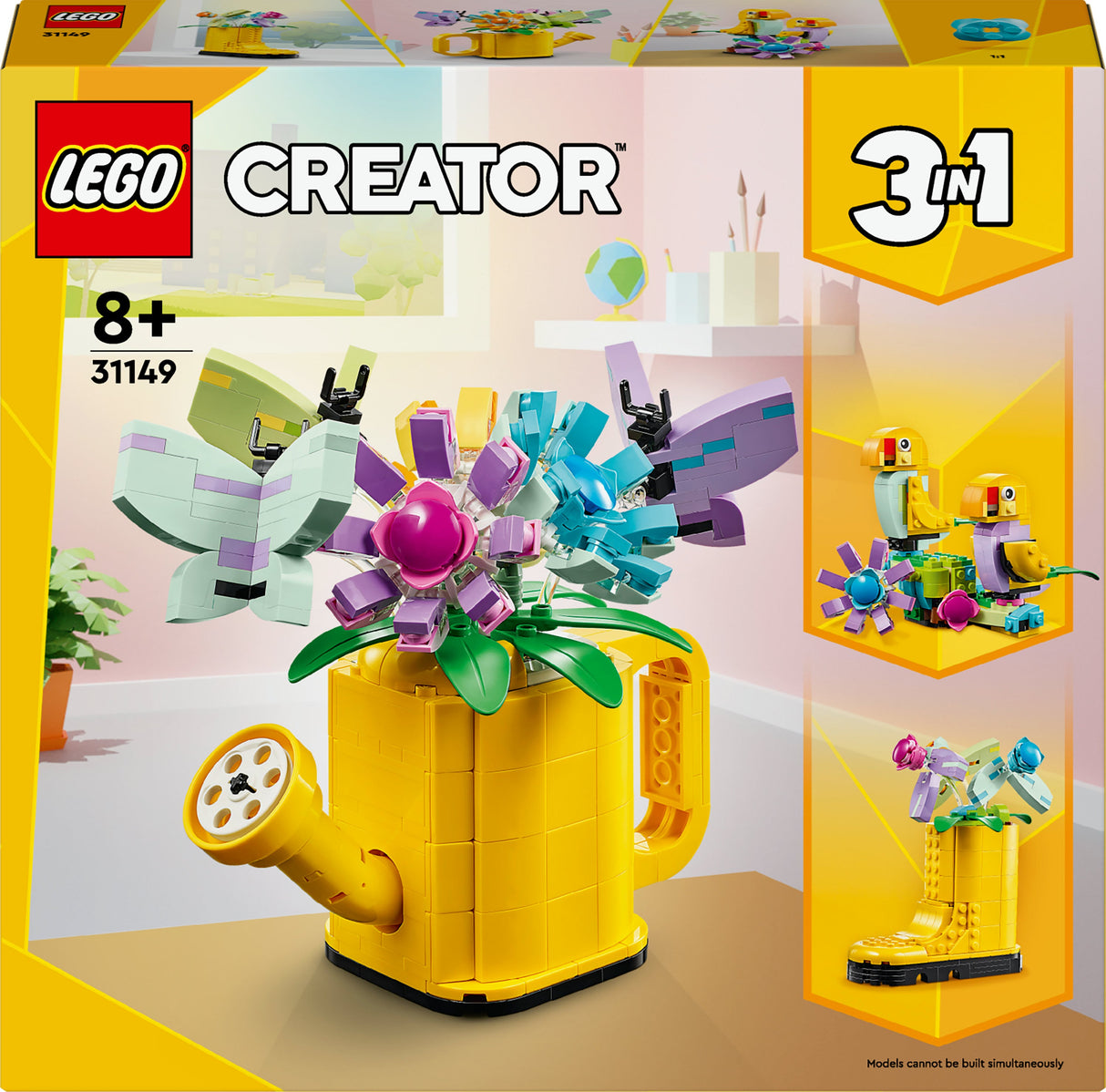LEGO 31149 Creator 3-i-1 Vattenkanna Med Plommonbyggande Leksaksväska