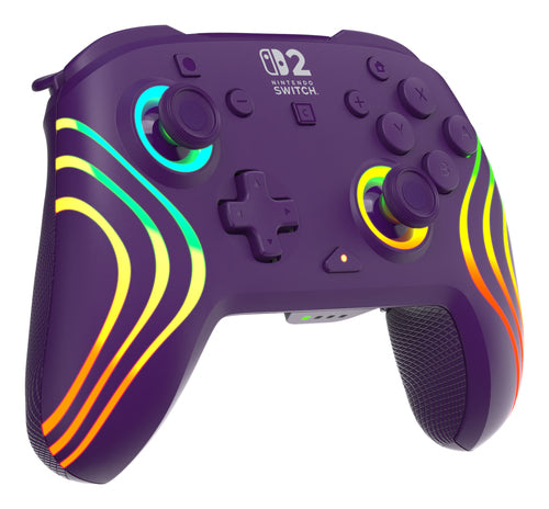 Turtle Beach Afterglow Wave Wireless – Switch, lilla – Set skråt fra venstre