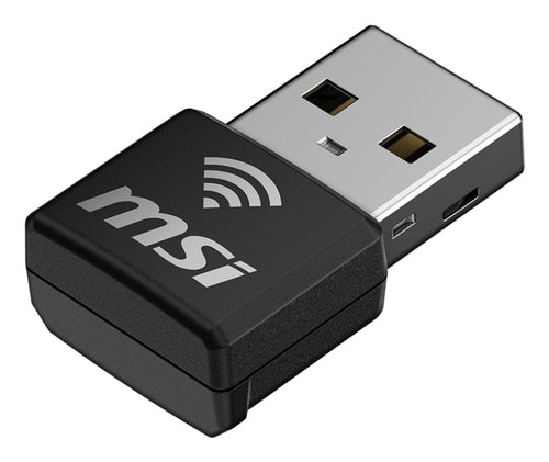 MSI AX1800 Nano – Wi-Fi 6 USB-adapter – skråt billede af USB-adapter