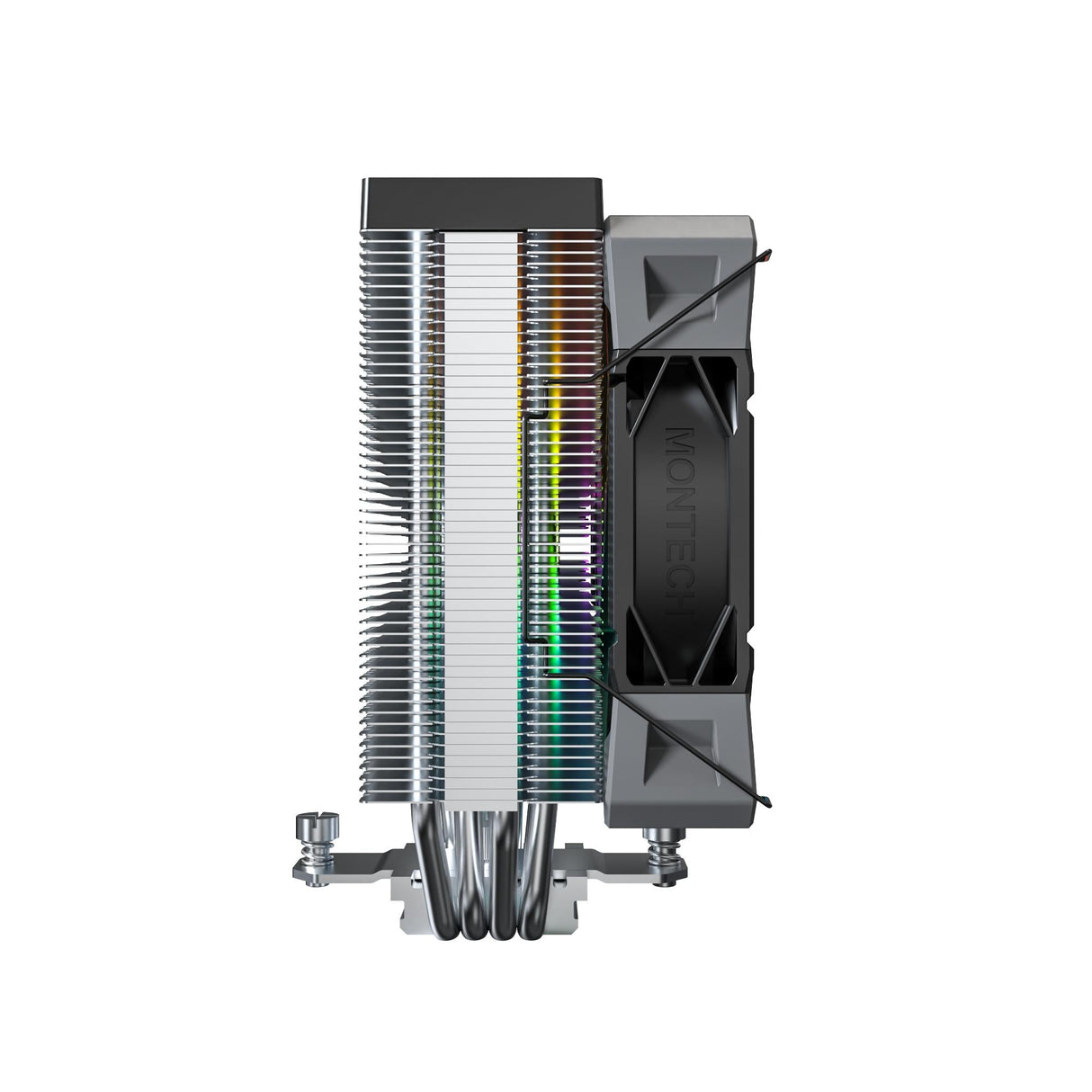 Montech NX400 ARGB, single tower, 4 HP CPU Cooler, Black Telon Technology Co Ltd (Montech)