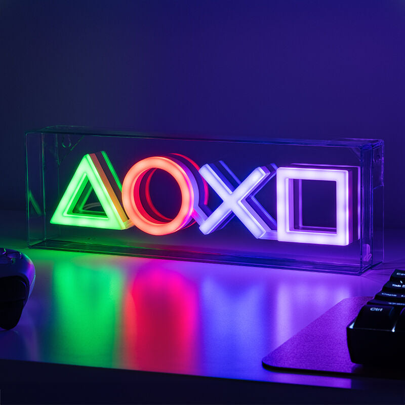 Playstation Symboler LED Neonljus 15 X 30 Cm
