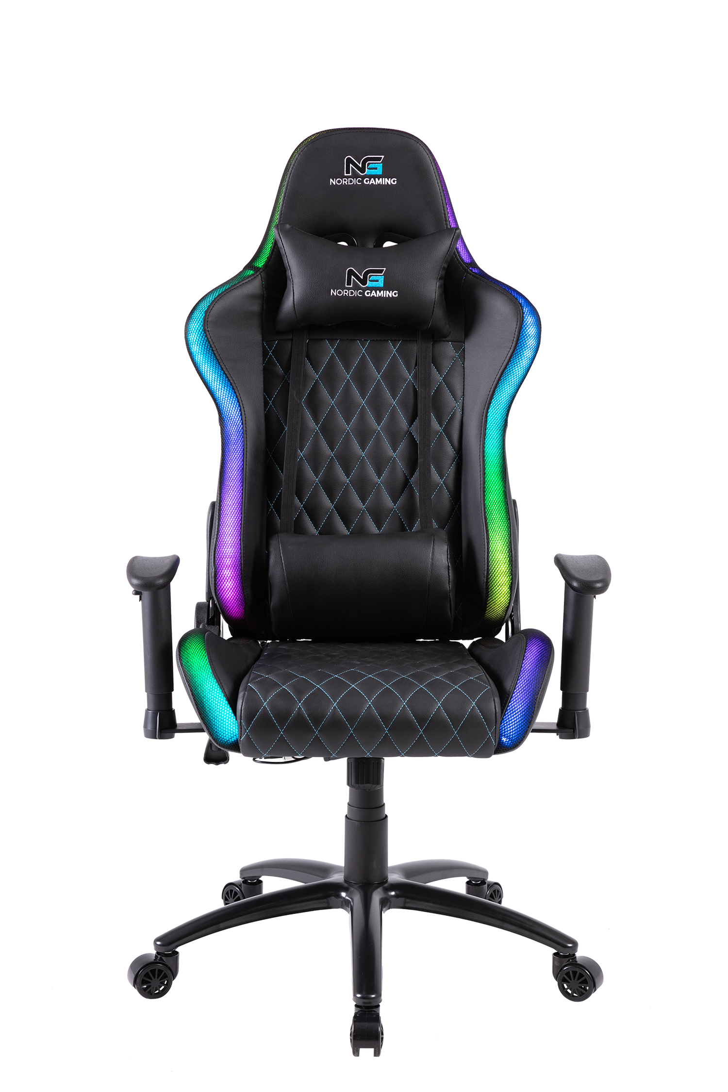 Nordic Gaming Blaster RGB Gaming Stol - PU Läder - Upp Till 120 KG