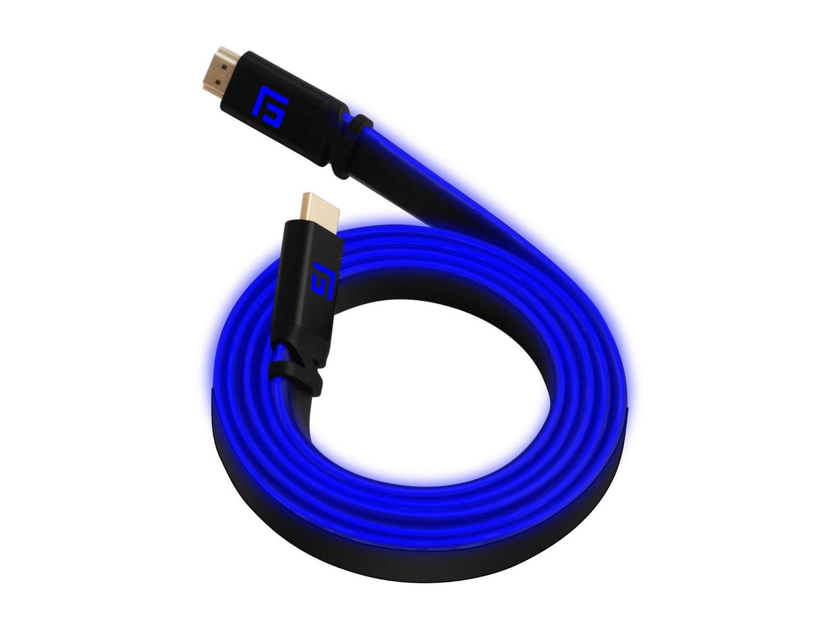 FLYTANDE GRIP 3M HÖGHASTIGHET LED HDMI-KABEL V2.1 - BLÅ