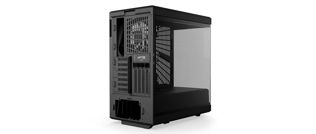 HYTE Y40 Black Miditower - Panoramic Glass View - Inkluderad PCIe 4.0-stigkabel - 2 InkluderadeFläktar