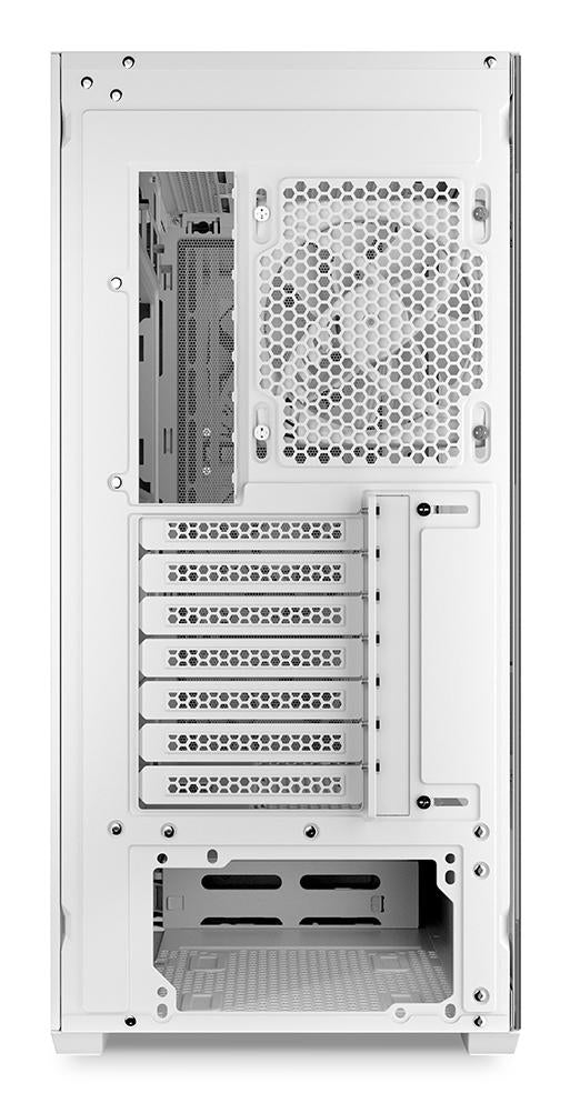 Sharkoon AK5G RGB White Panoramic Dual Tempered Glass 4x 120mm ARGB PWM Fans USB-C BTF ATX Gaming PC Case Sharkoon