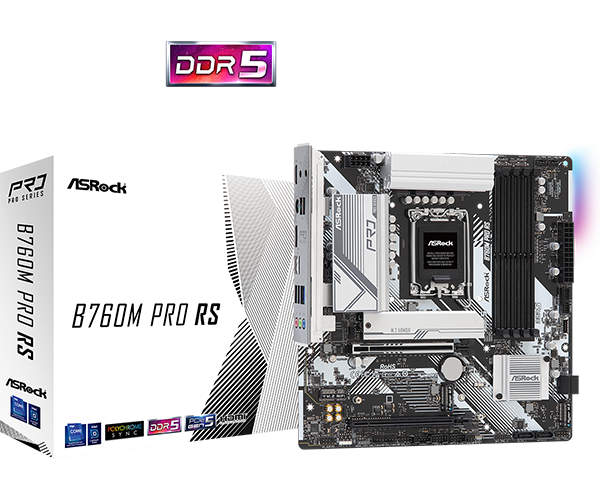ASRock - B760M Pro RS, MATX DDR5 LGA1700