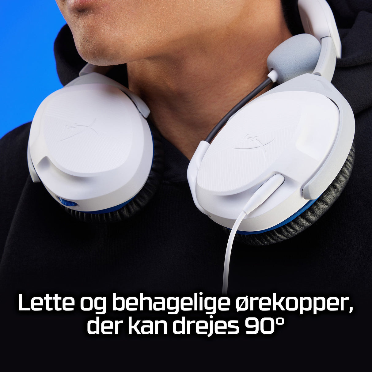 HyperX Cloud Stinger 2 - Vit - Headset - Sony PlayStation 5