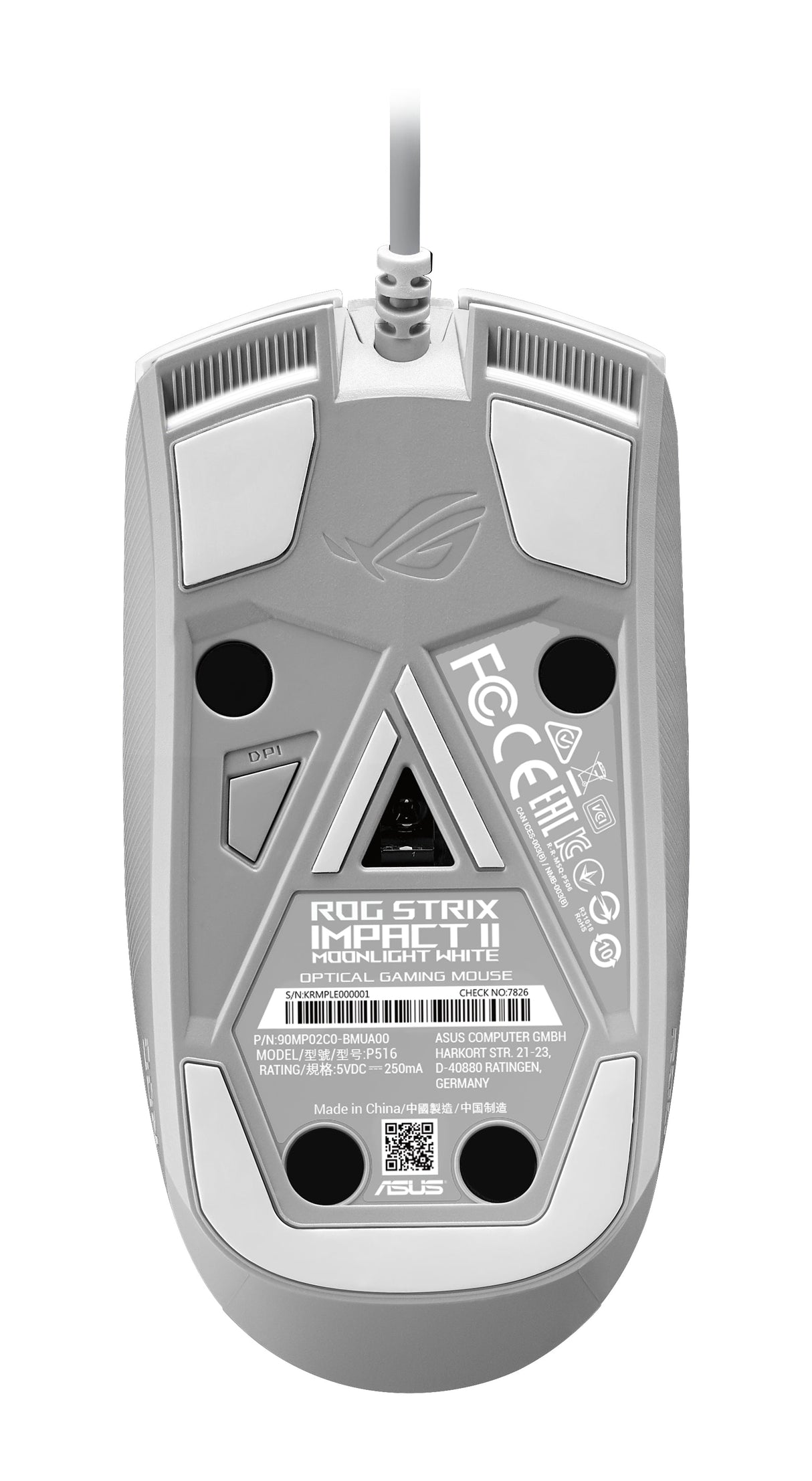 ASUS ROG STRIX Impact II MOONLIGHT WHITE Edition Spelmus