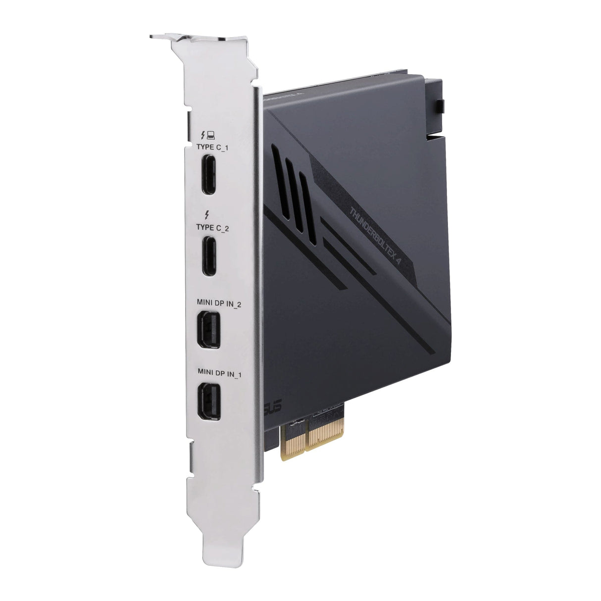 ASUS ThunderboltEX 4 PCIe-expansionskort - 2 X Thunderbolt 4 (USB-C, 40 Gbps, 100W QC), 2 X MiniDP