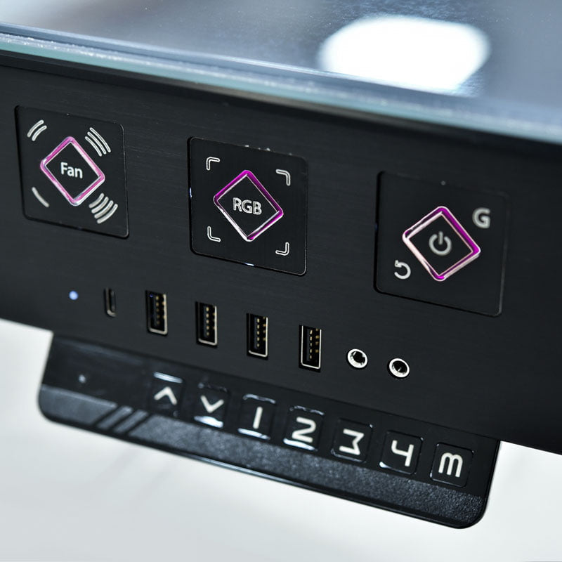 Lian Li DK-05F Skrivbordschassi (höjdjusterbart) - Svart