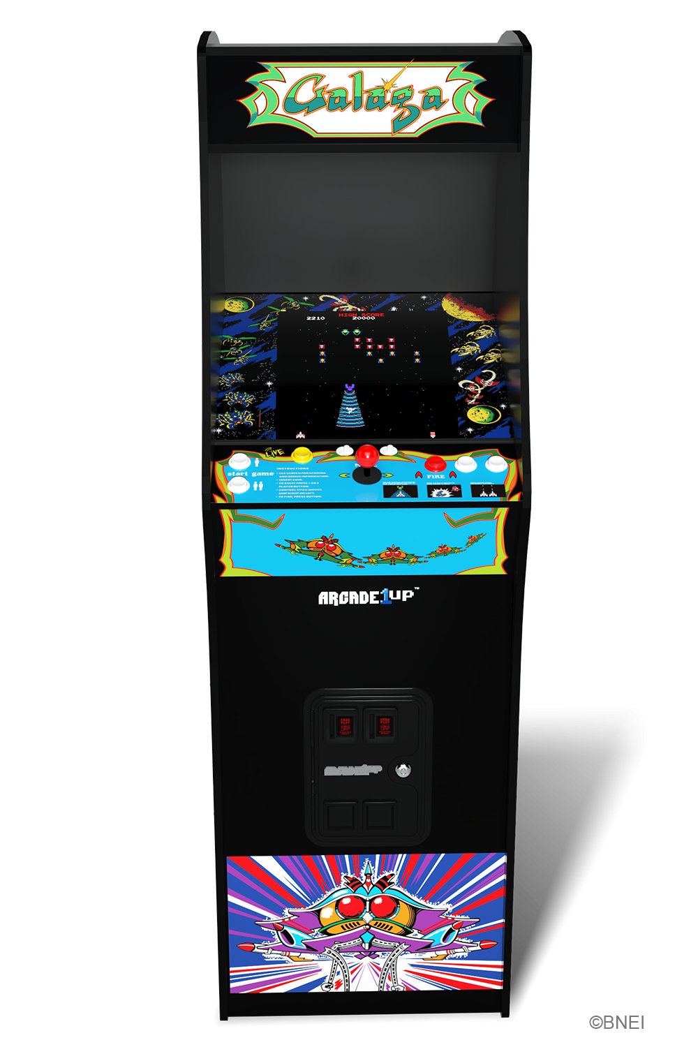 ARCADE 1 UP GALAGA DELUXE ARCADE MACHINE