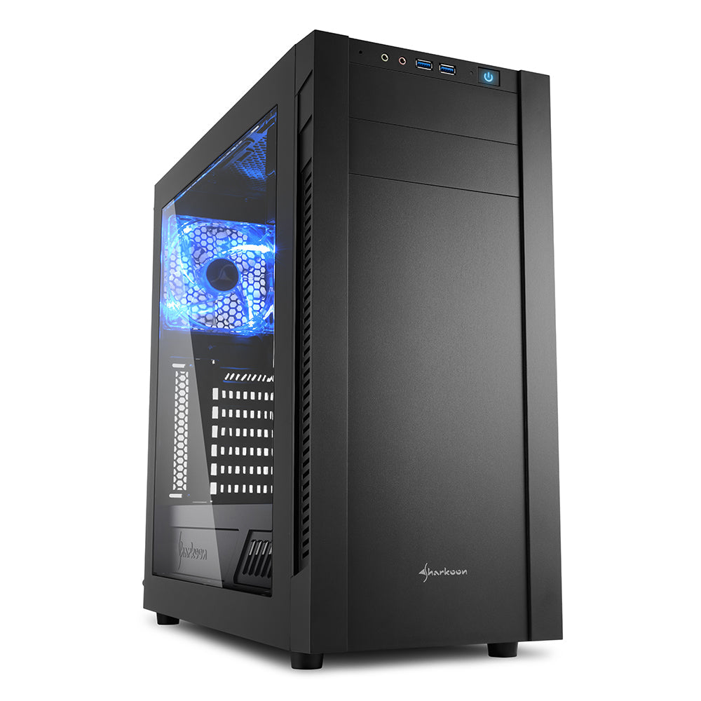 Sharkoon S25-W - USB 3.0 - ATX - MicroATX - Mini-ITX - Med Fönster