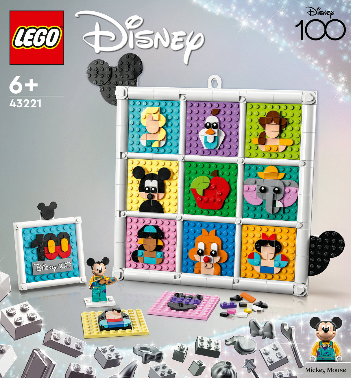 LEGO 43221 Disney 100 år Disney Animerade Ikoner Byggleksak