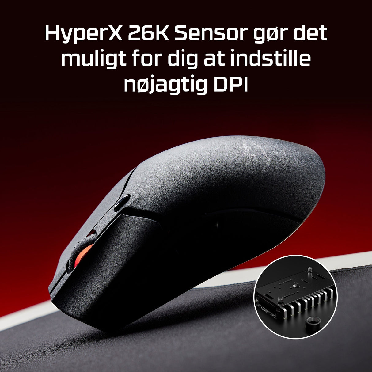 HyperX Pulsefire Haste 2 Mini Optisk Trådlös Kabel Svart