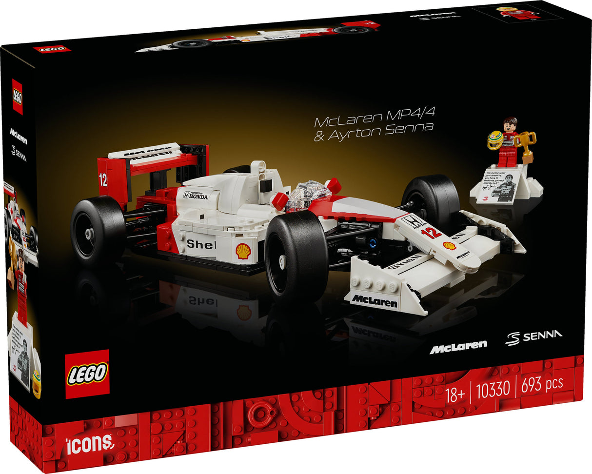 LEGO 10330 Ikoner McLaren MP4/4 & Ayrton Senna, Byggleksak