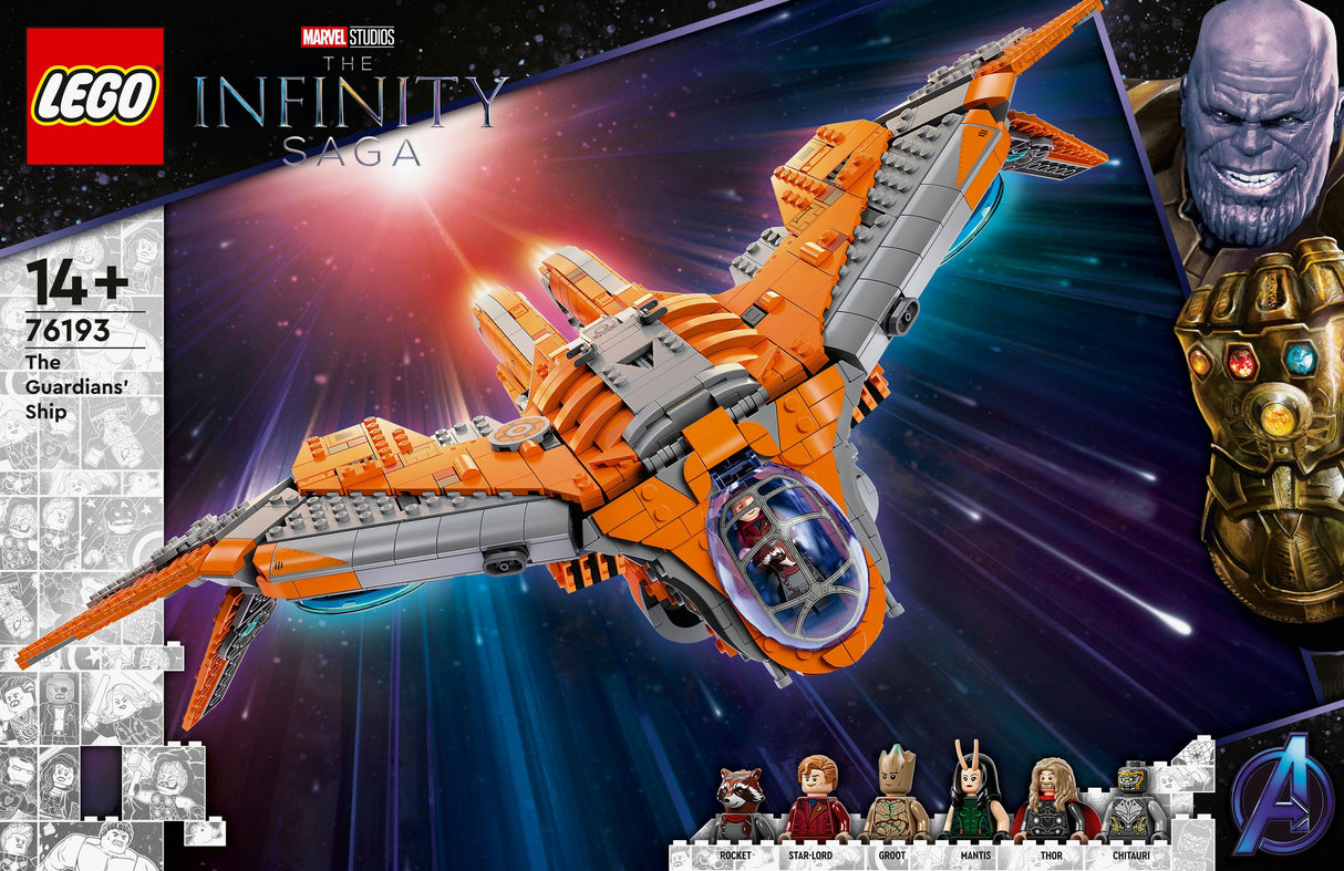 LEGO 76193 Marvel Super Heroes The Guardian Ship, Building Toy Kit - 76193
