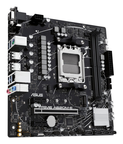 ASUS PRIME A620M-E-CSM – bundkort set skråt fra højre