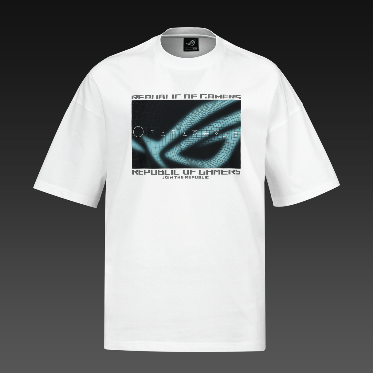 ASUS ROG COSMIC WAVE T-shirt - Normal Passform - Vit