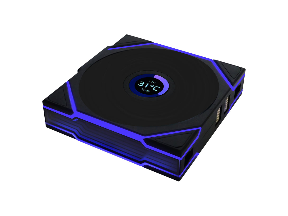 Lian Li UNI FAN TL Trådlös LCD Reverse, Svart - 120