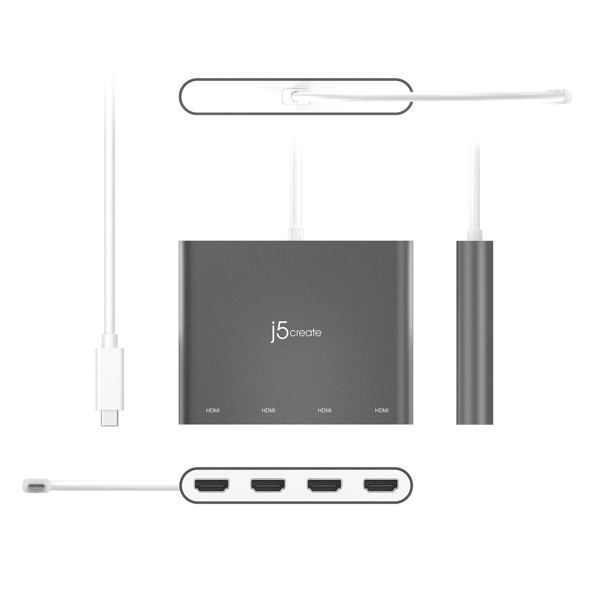 J5 USB-C TO 4 PORT HDMI MULTI MONITOR ADAPTER J5