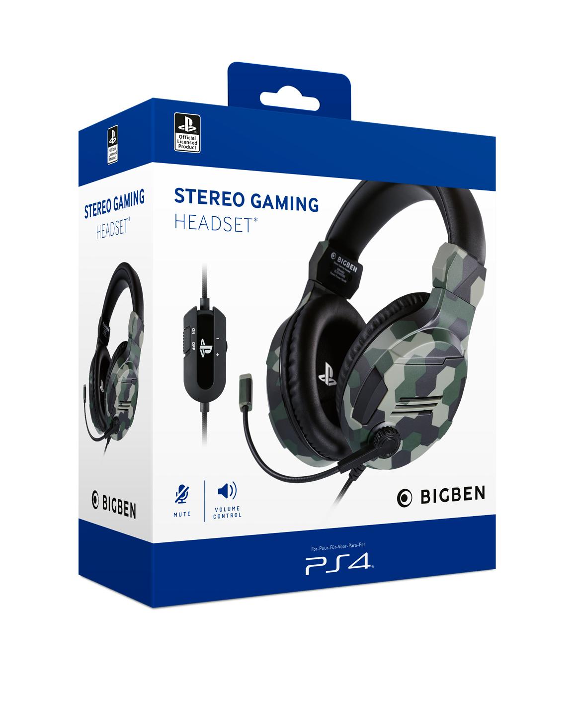 Nacon PS4 Gaming Headset V3 - Grön - Headset - Sony