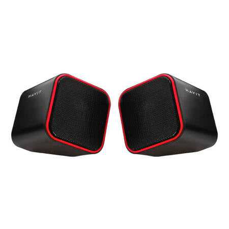 Havit HV-SK473-BR USB 2.0-högtalare (svart-röd)