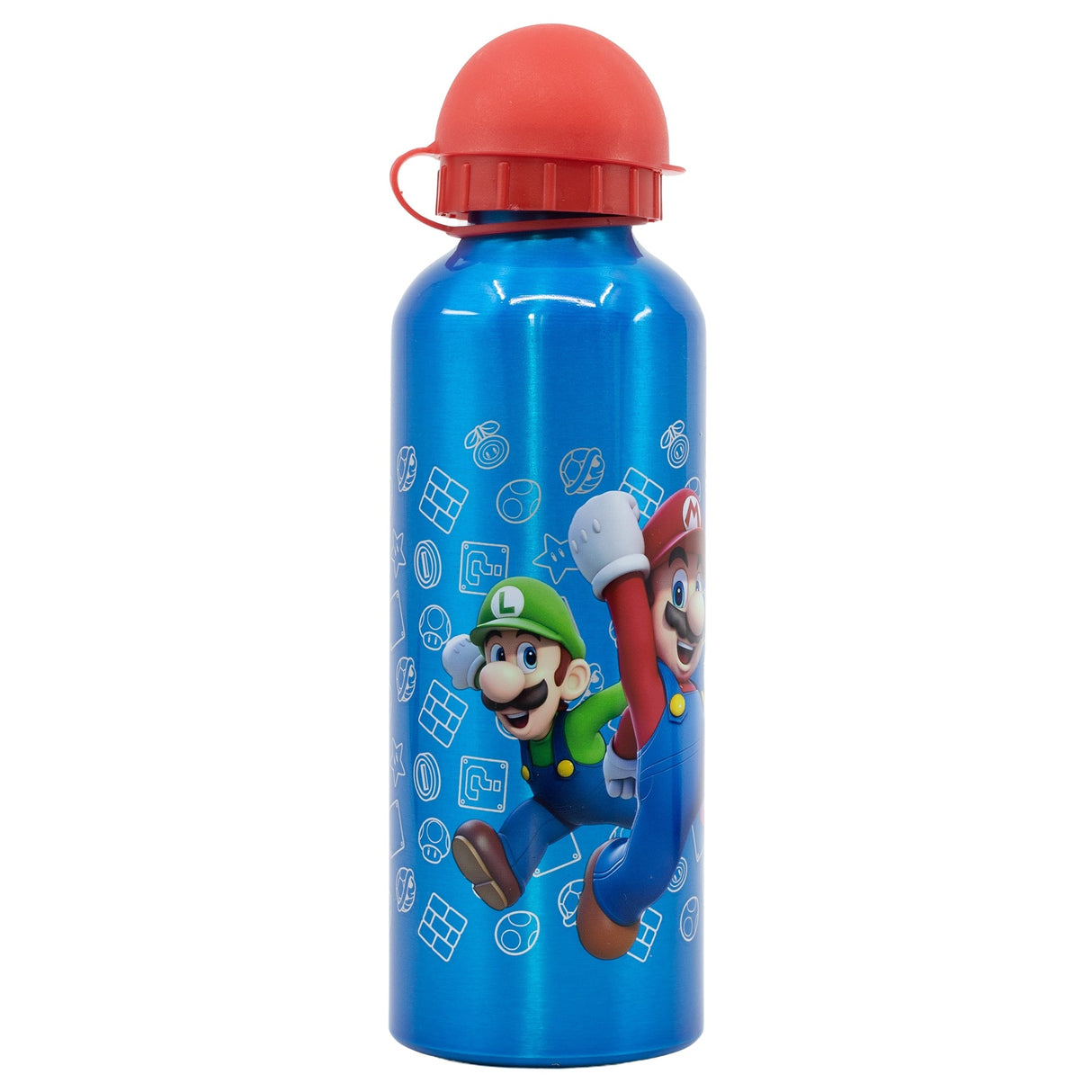 Super Mario - Metallflaska - Blå - 530 ML