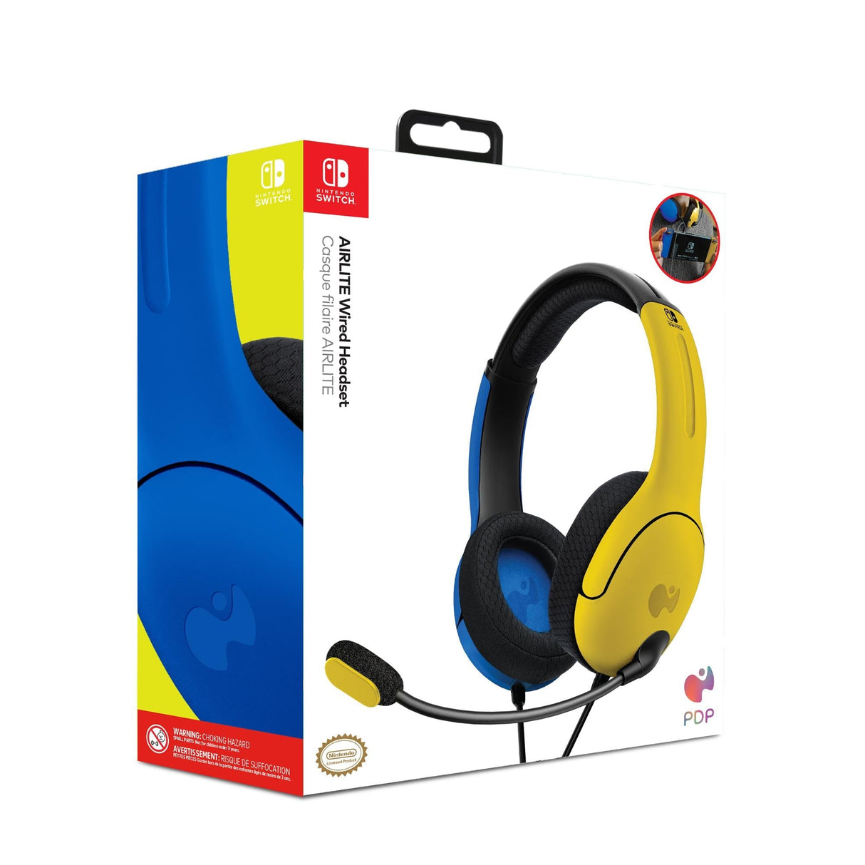 PDP Nintendo Switch Trådbundet Headset LVL40 Gul/Blå