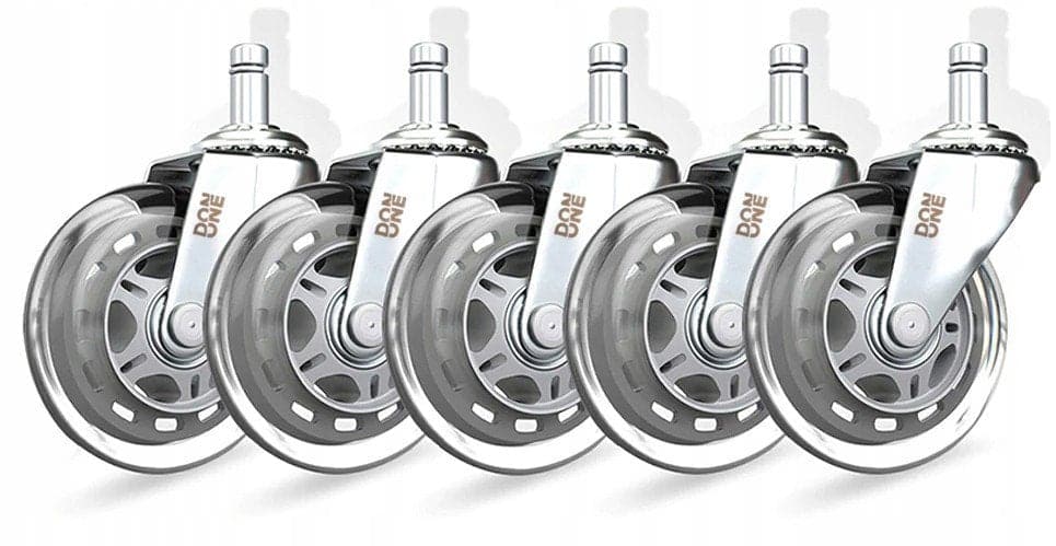 DON ONE - GCW750 Gaming Stol Hjulset Uppgradering 3" - Krom