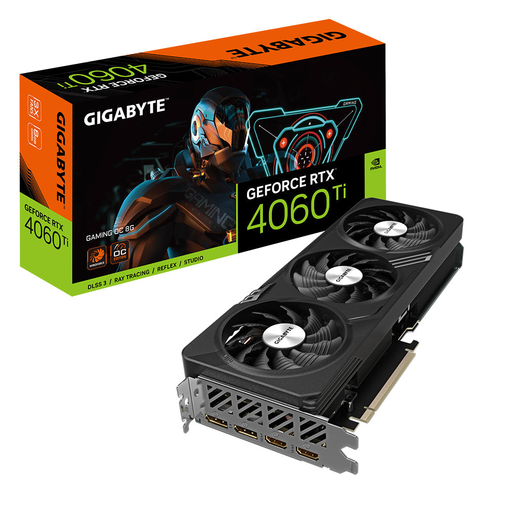 Gigabyte GV-N406TGAMING OC-8GD 1.0 NVIDIA, 8 GB, GeForce RTX 4060 Ti, GDDR6X, PCI-E 4.0, HDMI-portar Kvantitet 2, Minnes Klockhastighet 21000 MHz