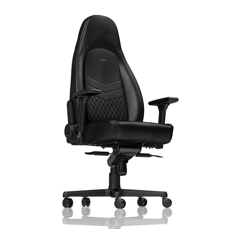 noblechairs ICON Äkta Läder Svart/Svart