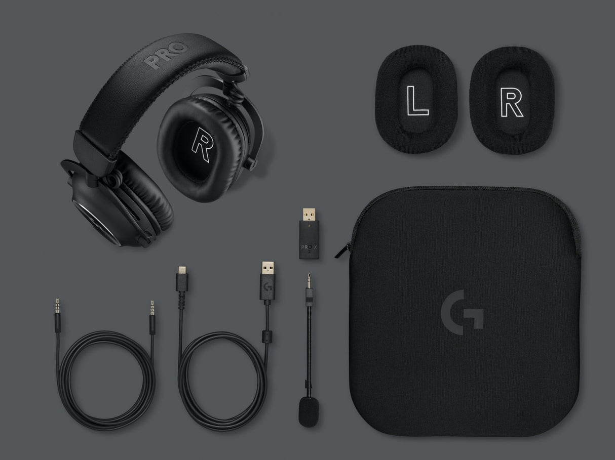 Logitech G Pro X 2 Trådløs Kablet Headset Sort
