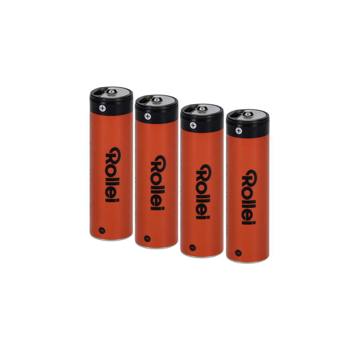 Rollei AA Li-ion-batterier med USB-C – 4 stk. – produktbillede