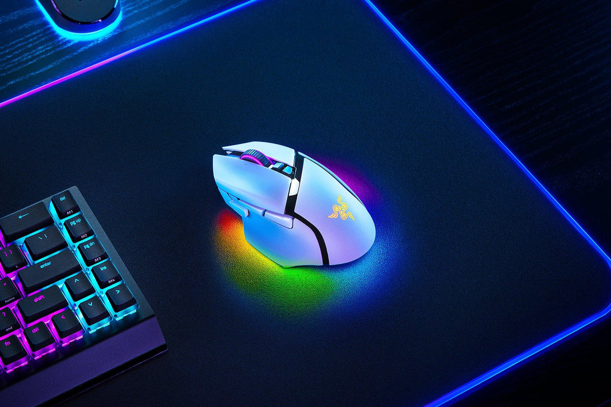 Razer - Basilisk V3 Pro 35K Ergonomic Gaming Mouse - White Razer